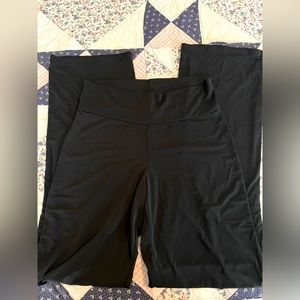 Black flare leggings